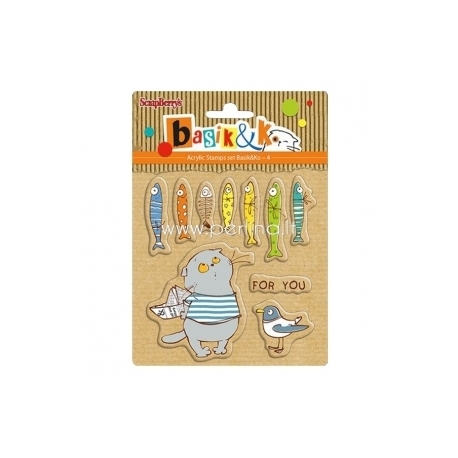Clear stamps "Basik - For you", 10 pcs