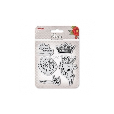Clear stamps "Angel - Elegy Collection", 5 pcs