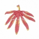 Pakabukas "Lapas", tamsiai rožinė sp., 43x42 mm