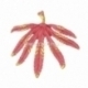 Pakabukas "Lapas", tamsiai rožinė sp., 43x42 mm