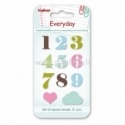 Emalio epoksidiniai lipdukai "EveryDay 1", 11 vnt.