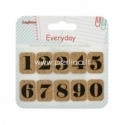 Kamštiniai lipdukai "EveryDay 1", 10 vnt.