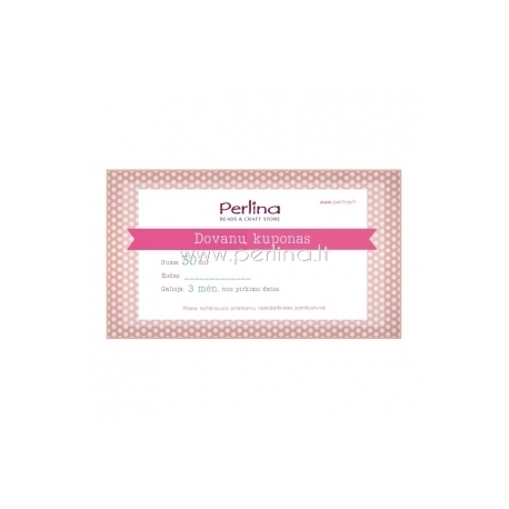 Gift Certificate, 50 eur
