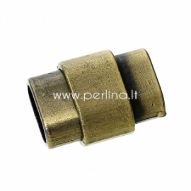 Užsegimas magnetinis, ant. bronzos sp., 20x14 mm