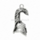 Pendant "Helmet", antique silver, 42x18 mm