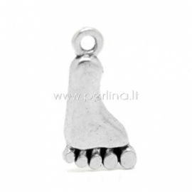 Pendant "Foot", antique silver, 18x10 mm