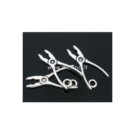 Pendant "Plier", antique silver, 24x11 mm