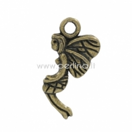 Pendant "Angel Girl", antique bronze, 19x9 mm