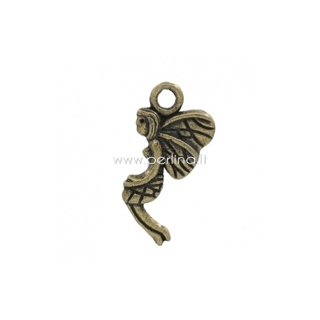 Pakabukas "Mergaitė Angelas", ant. bronzos sp., 19x9 mm