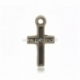 Pendant "Cross", antique bronze, 15x8 mm