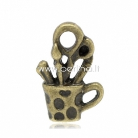 Pendant "Pen Container", antique bronze, 19x13 mm
