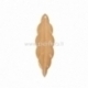 Shell pendant "Leaf", light coffee, 6x1,8 cm
