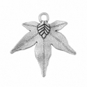 Pendant "Leaf", antique silver, 31x31 mm