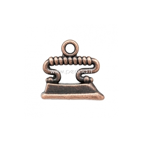 Pendant "Sadiron", antique copper, 18x17 mm