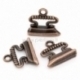 Pendant "Sadiron", antique copper, 18x17 mm