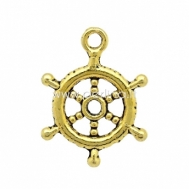 Pendant "Rudder", gold tone, 20x15 mm