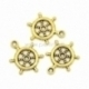 Pendant "Rudder", gold tone, 20x15 mm