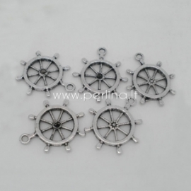 Pendant "Rudder", antique silver, 29x25 mm