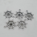 Pendant "Rudder", antique silver, 29x25 mm