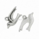 Pendant "Dove", antique silver, 19x10 mm
