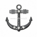 Pendant "Anchor", gunmetal, 34x32 mm