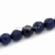 Synthetic agate gemstone bead, dark blue, 6 mm, 1 pc