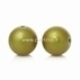Acrylic spacer bead, gold, 12 mm, 1 pc