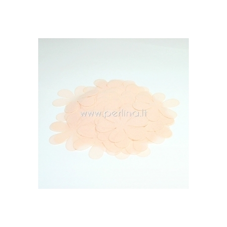 Fabric flower, light peach, 1 pc, select size