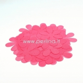 Fabric flowers, bright coral, 1 pc, select size
