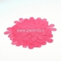 Fabric flowers, bright coral, 1 pc, select size