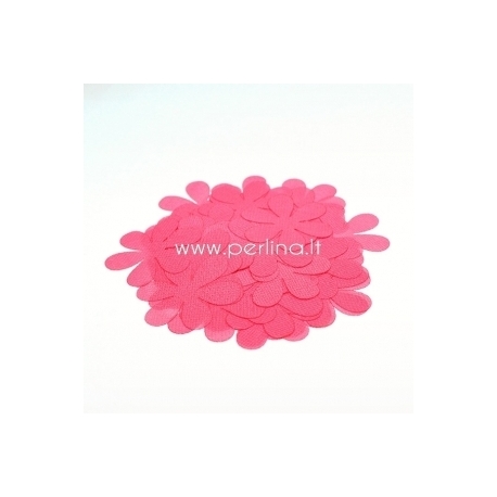 Fabric flowers, bright coral, 1 pc, select size
