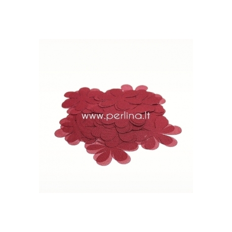 Fabric flowers, burgundy, 1 pc, select size