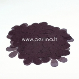Medžiaginės gėlytės, tamsi bordo su violetiniu atspalviu, 1 vnt., dydis pasirenkamas