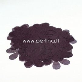 Fabric flowers, dark burgundy with a purple tinge, 1 pc, select size