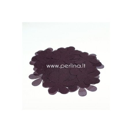 Fabric flowers, dark burgundy with a purple tinge, 1 pc, select size