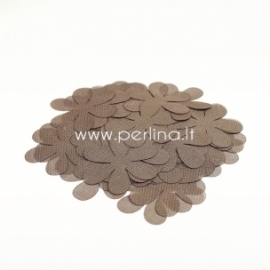 Fabric flowers, light brown, 1 pc, select size