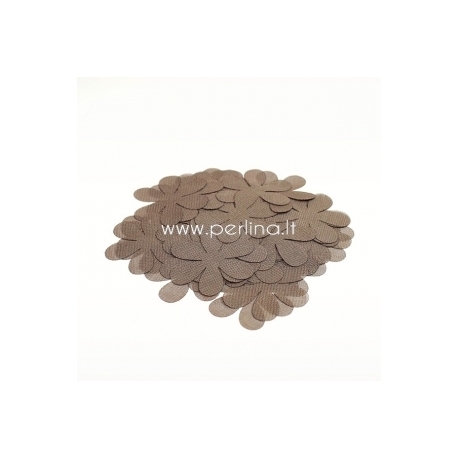 Fabric flowers, light brown, 1 pc, select size