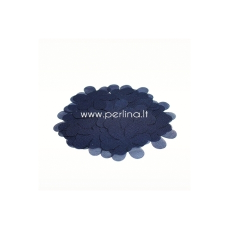 Fabric flower, navy blue, 1 pc, select size