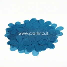 Fabric flower, aqua blue, 1 pc, select size