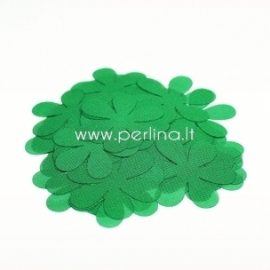 Fabric flowers, green, 1 pc, select size