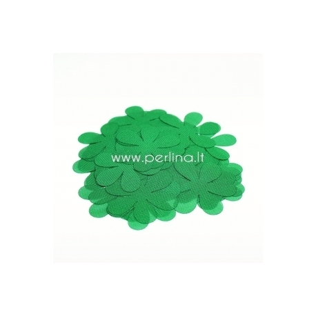 Fabric flowers, green, 1 pc, select size