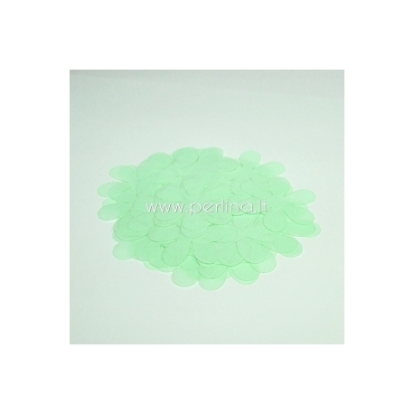 Fabric flowers, light mint, 1 pc, select size