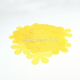 Fabric flowers, yellow, 1 pc, select size