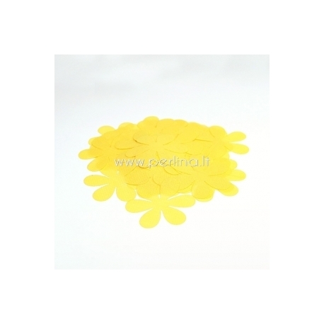 Fabric flowers, yellow, 1 pc, select size