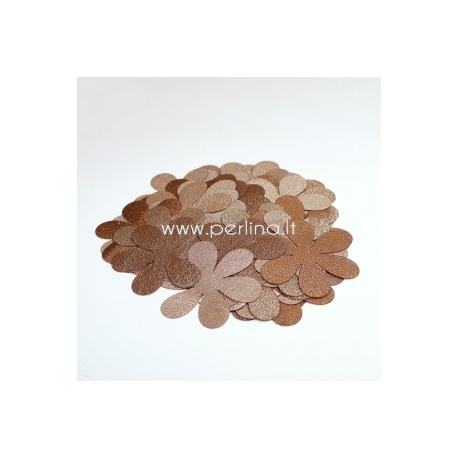 Fabric flowers, light brown/gold, 1 pc, select size