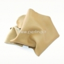 Natural cattle leather offcuts, yellowish cream, 200 g.