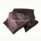 Natural cattle leather offcuts, dark brown, 200 g.