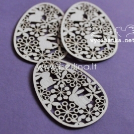 Chipboard "Easter - Easter eggs", 3 pcs