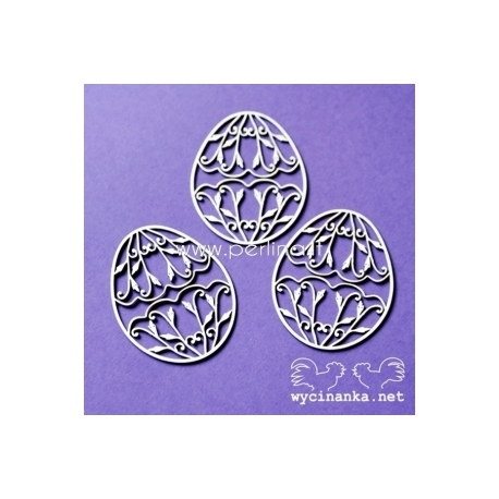 Chipboard "Faberge - Easter eggs No.3", 3 pcs