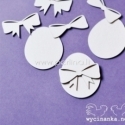 Chipboard "Easter - Easter eggs and bows", 9 pcs